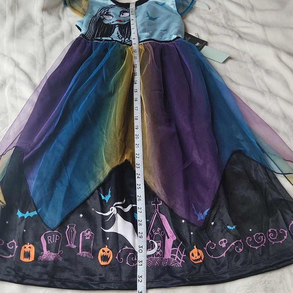 Disney, Nightmare Before Christmas Sally, Youth Halloween Colorful Nightgown - Picture 7 of 8